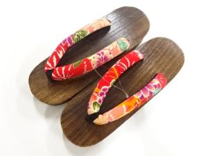 未使用品　焼桐下駄(24センチ)